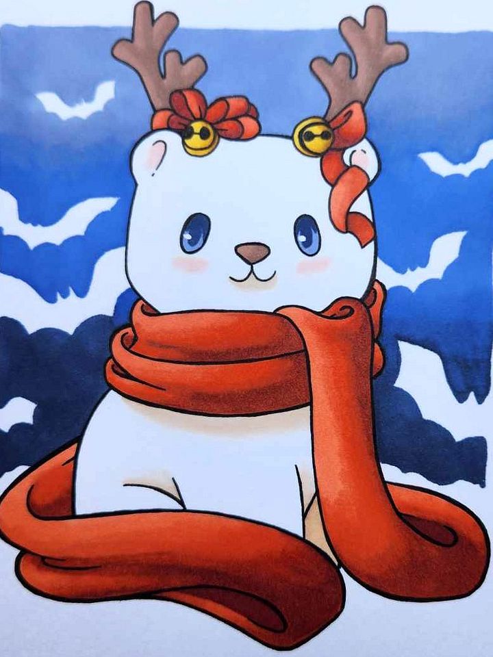 Dessin original Noël Ours product image (1)