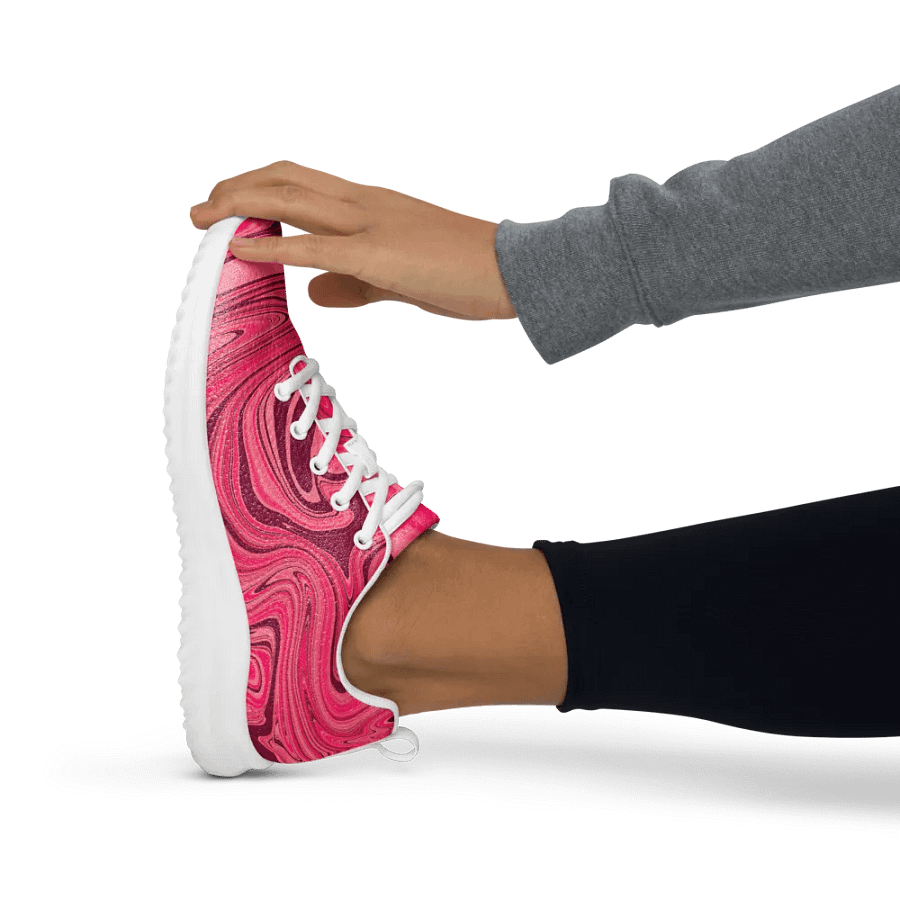 Women's Athletic Shoes - Shades of Magenta Pink Digital Fluid Art product image (12)