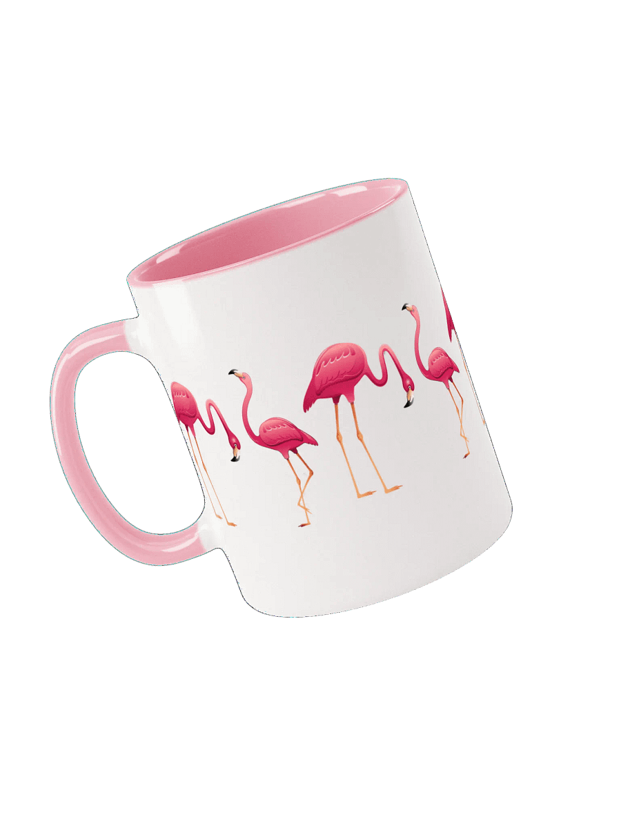 Pixelated Flamingo Parade Mug product image (5)