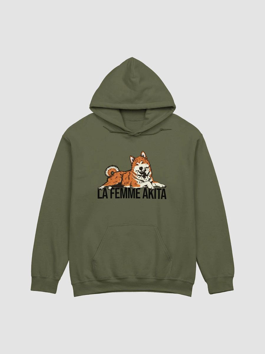 La Femme Akita Hooded Sweatshirt of an Akita Inu (Red) | Funny Hoodie for Akita Paw-rents product image (16)