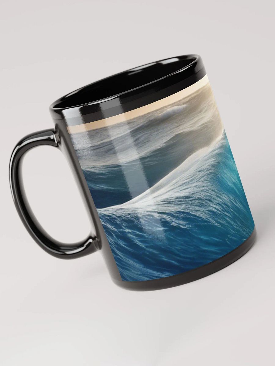Cresting Wave Black Glossy Mug product image (5)