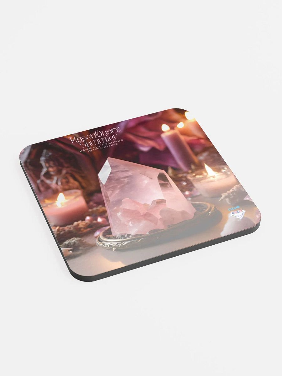 Untersetzer aus glänzendem Kork, Jahres Abo. RosenQuarz Sammler product image (2)