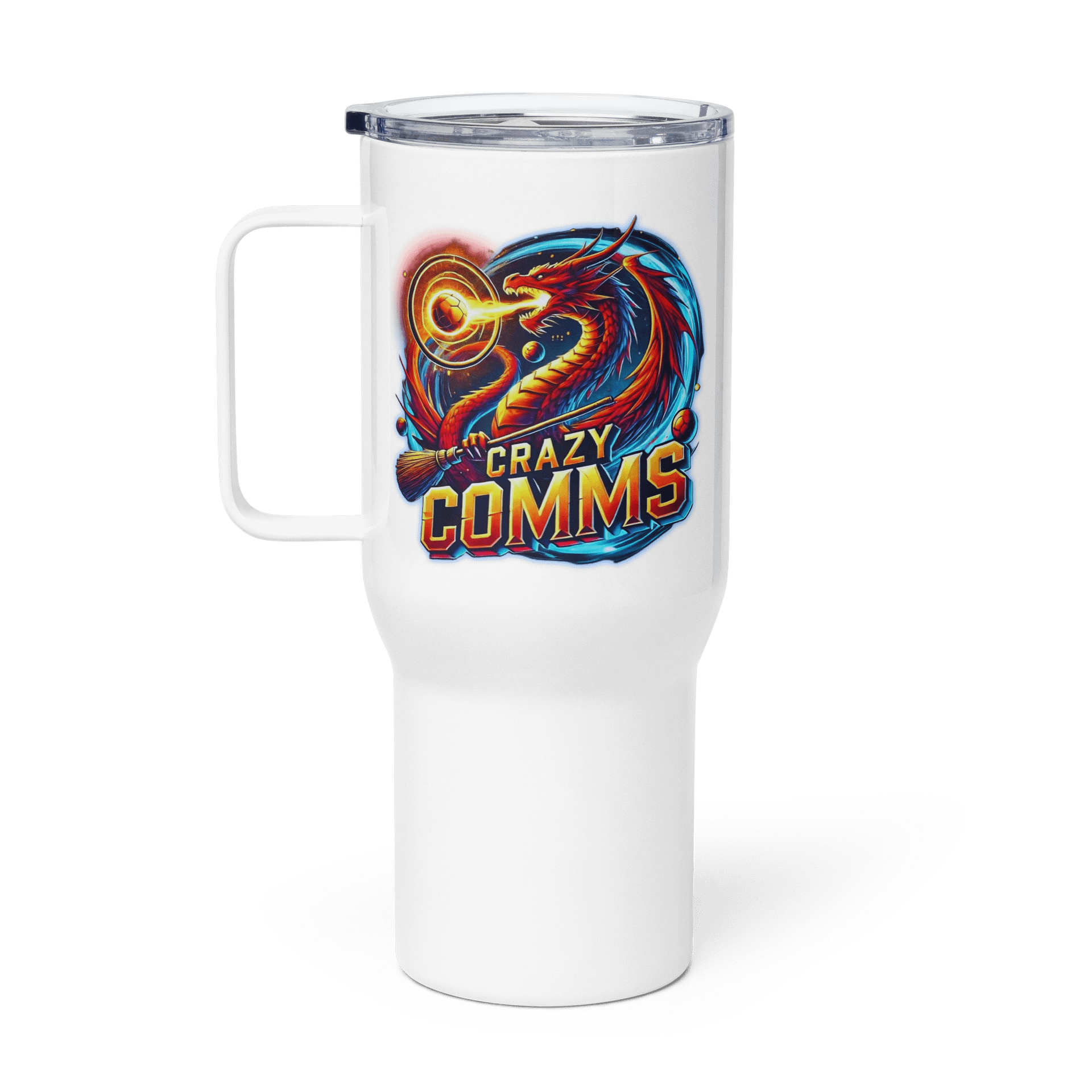 Crazy Comms Team Travel Mug with a Handle product image (1)