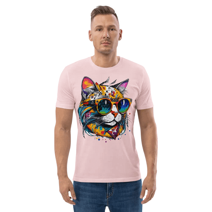 Colorsplash Hippie Katze 1 , Shirt product image (6)