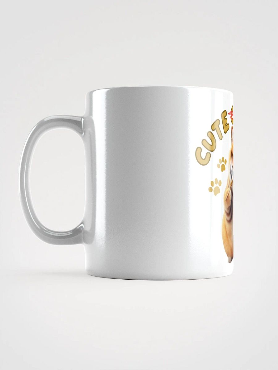 'Cute Not Cat But Tiger' White Glossy Mug🐱🐯😄 product image (4)