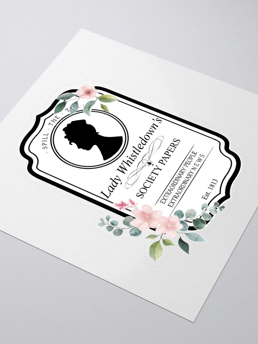 Lady Whistledown Vintage Crest Sticker | The Bridgerton product image (3)