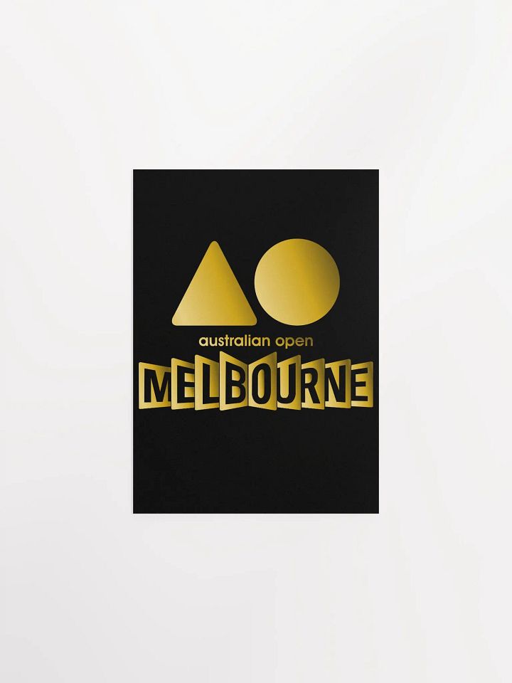 Golden Logo Australian Open Matte Poster product image (4)