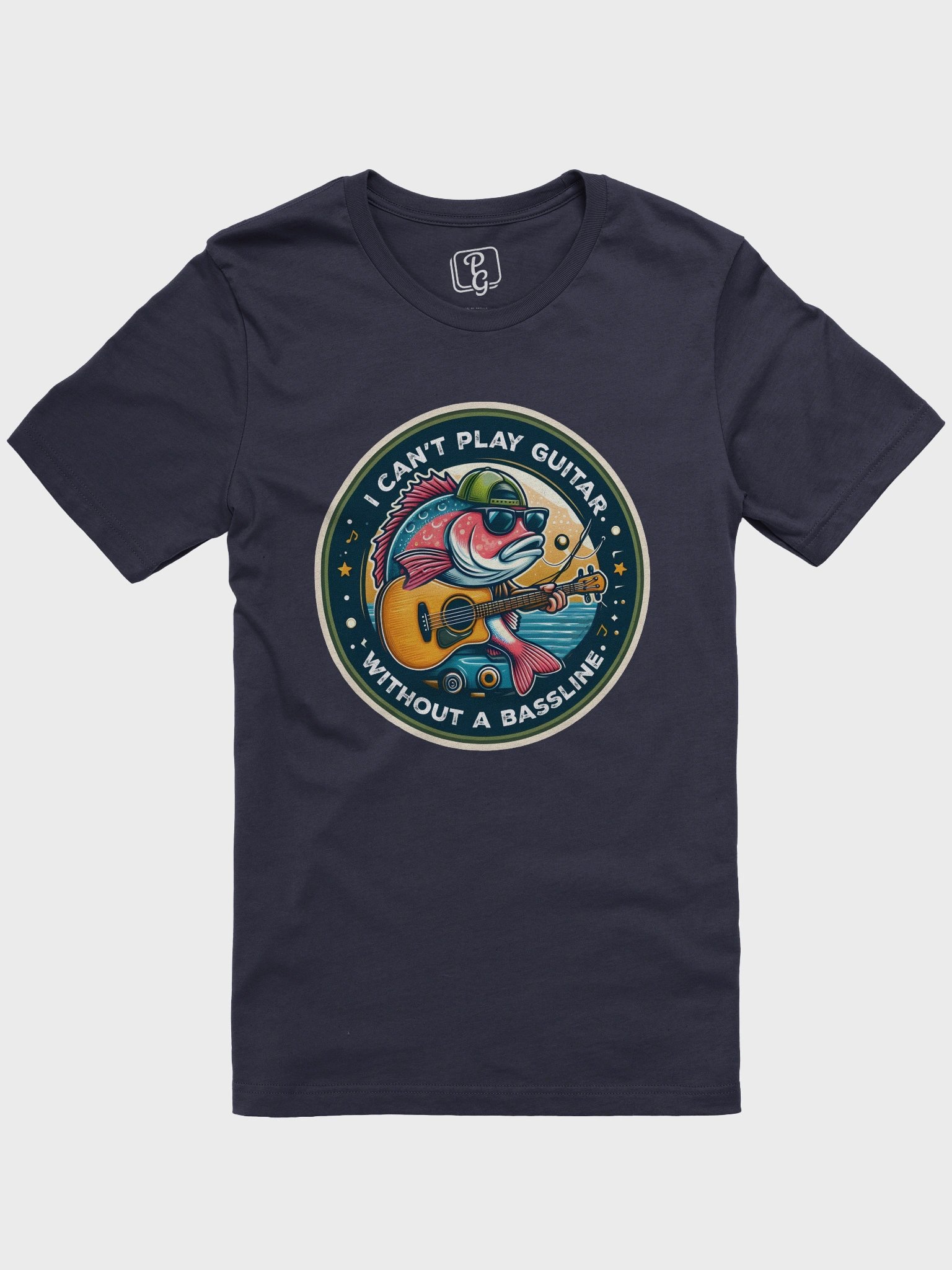 I can't play guitar without a bassline! Tee product image (1)