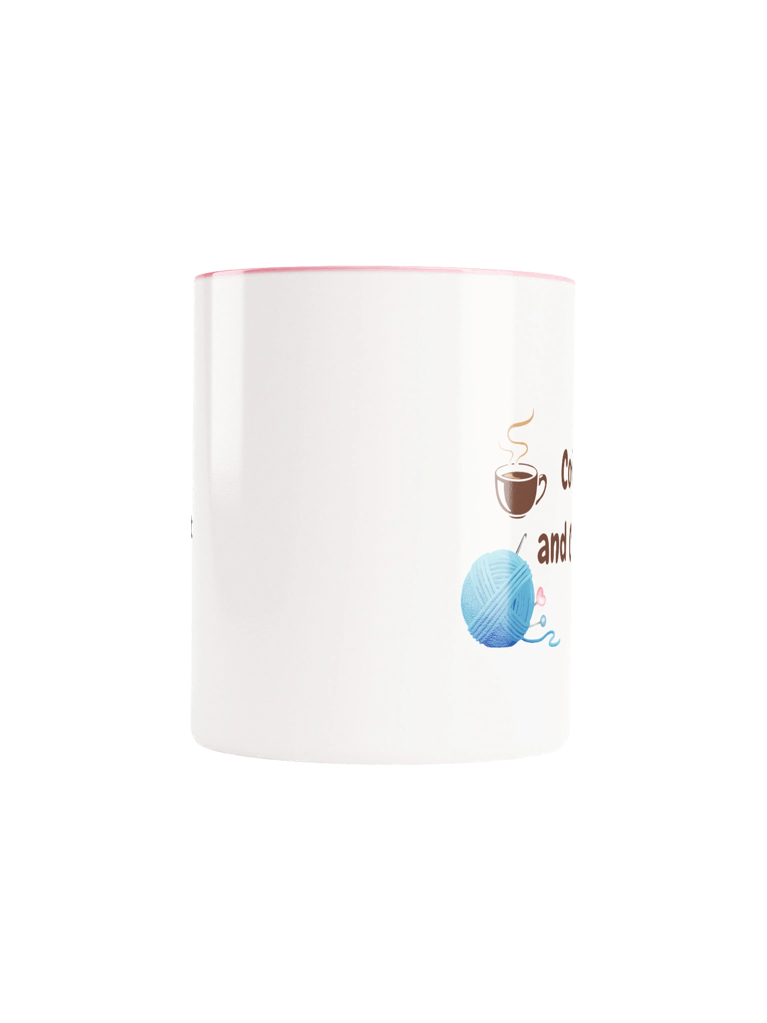 "Coffee and Crochet" Mug | Crafter's Motto: While I Crochet, I Don't Complain product image (5)