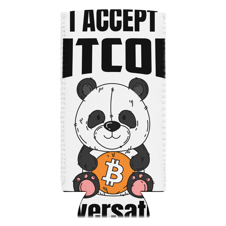 Panda Bitcoin Coozie Can Cooler product image (2)