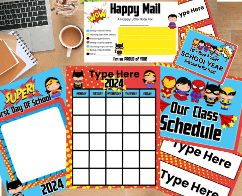 Super Hero Back to School Bundle product image (1)
