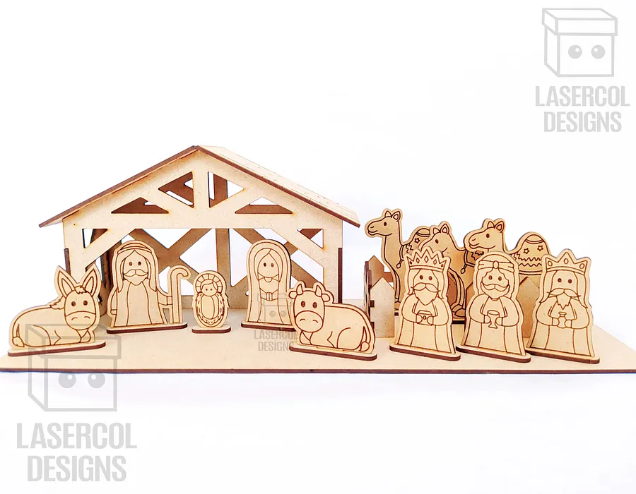 Nativity Scene - Christmas Gift - Laser Cut Files product image (9)