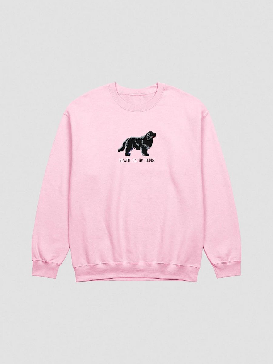 Newfie on the Block Sweatshirt (Embroidered) of a Newfoundland(Black) product image (4)