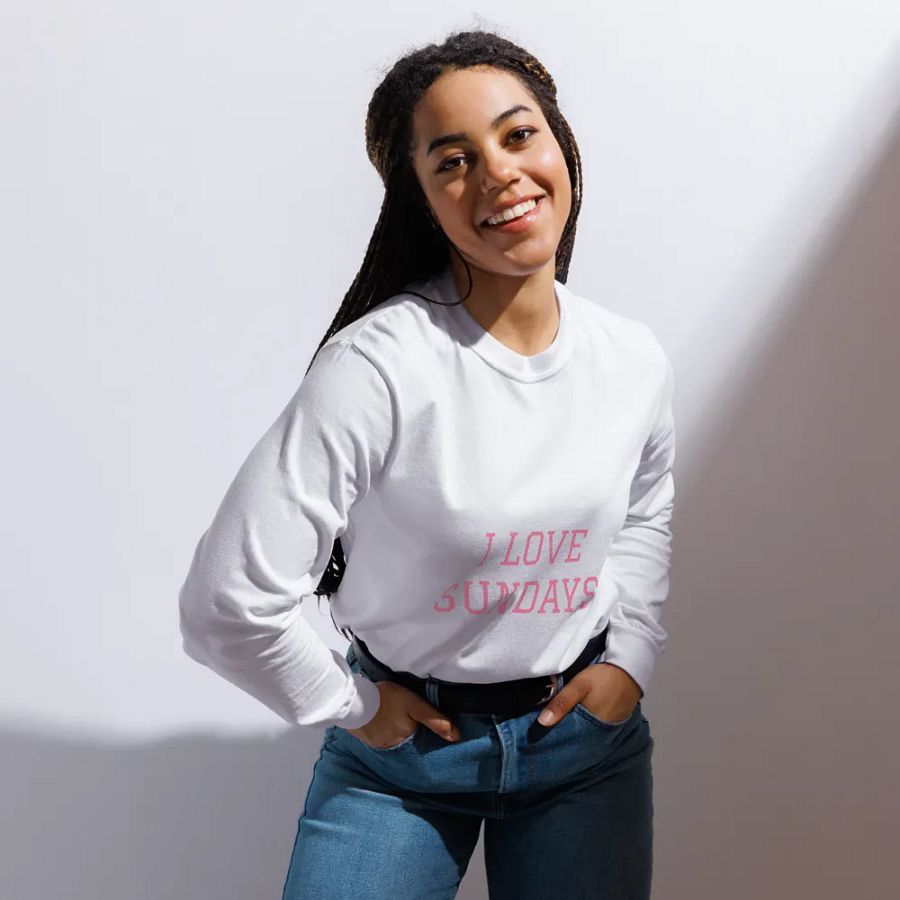 I LOVE SUNDAYS Long Sleeve Shirt product image (12)