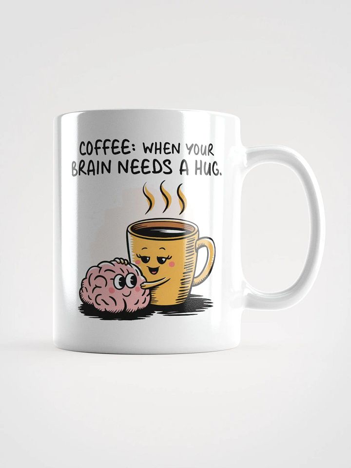 Mindful Sips White Glossy Mug product image (1)