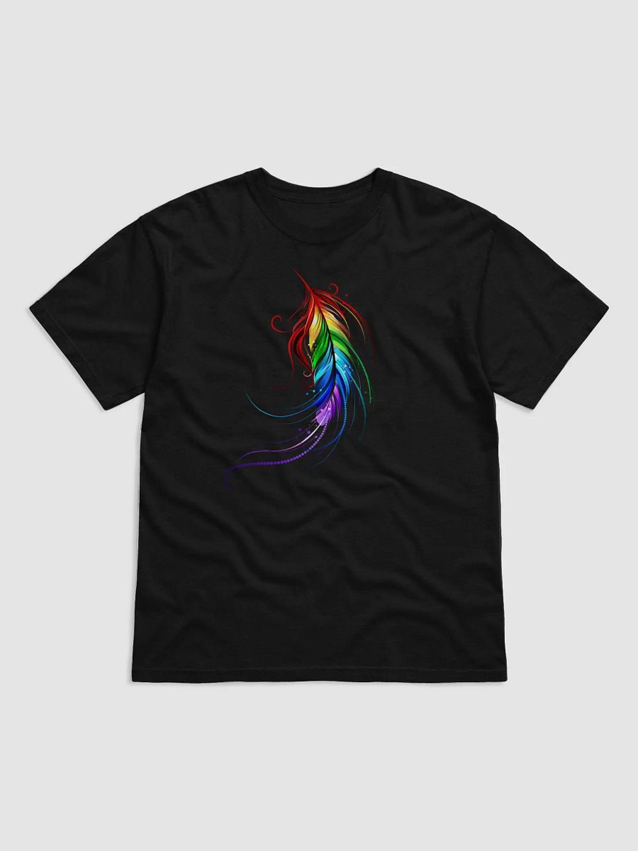 Whimsical Rainbow Feather T-Shirt product image (2)
