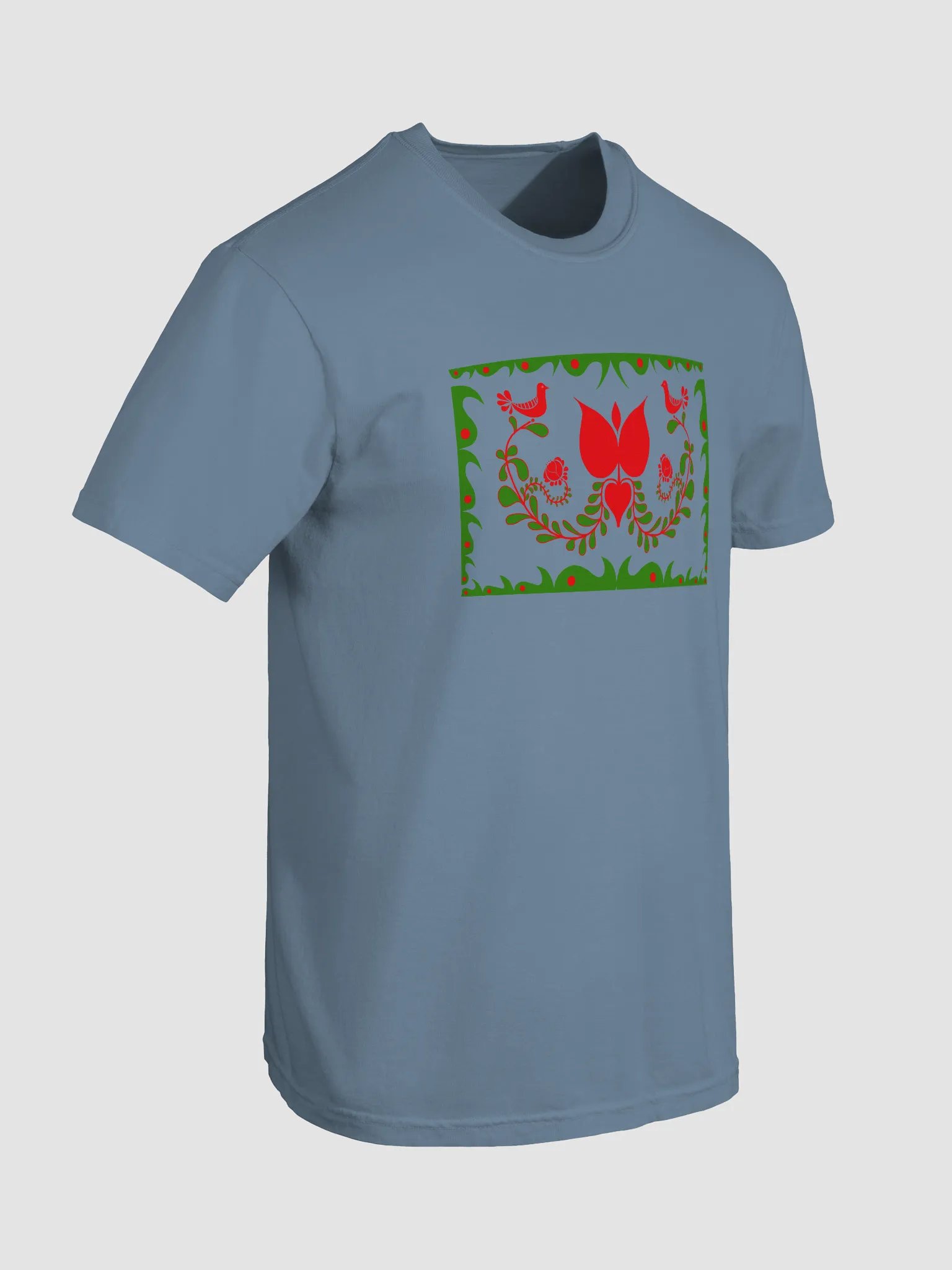 Hungarian Folk-Inspired Floral Symphony T-Shirt product image (7)