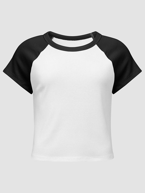 Photo showing Bella+Canvas Women's Micro Rib Raglan Baby Tee