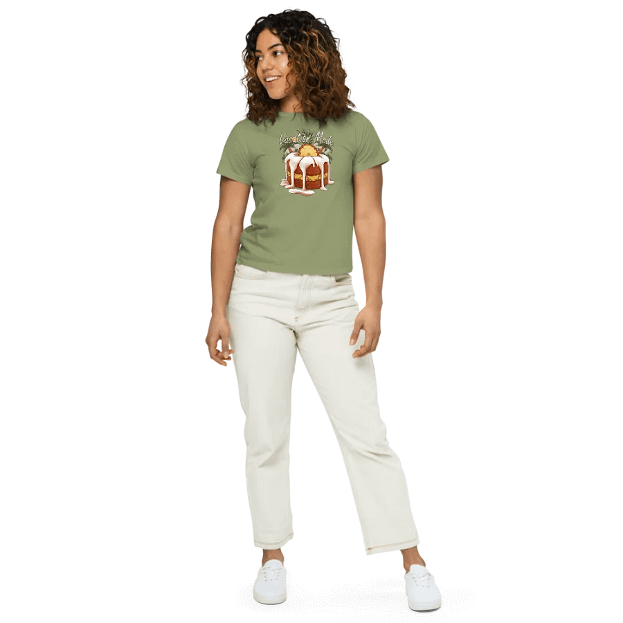 Vacation Mode Pineapple Life High wasted  Women's T-shirt product image (52)