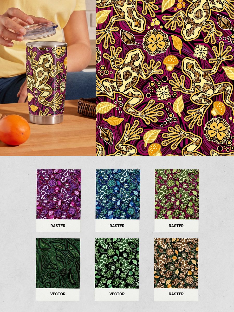Magic Frogs Line Art Patterns product image (3)