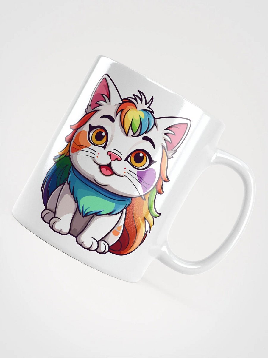 Cute Rainbow Color Cat 6 , Mug product image (7)