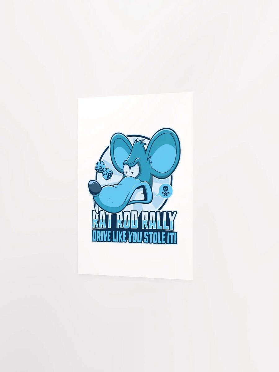 Funny Rat Rod Poster – Hot Rod Rally Cartoon Wall Art product image (17)
