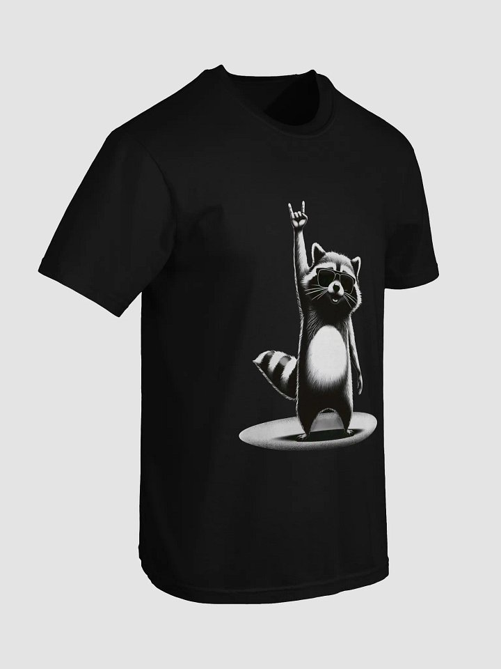 Retro Raccoon Rock Music Gift Men Kids Women Funny Raccoon T-Shirt product image (2)