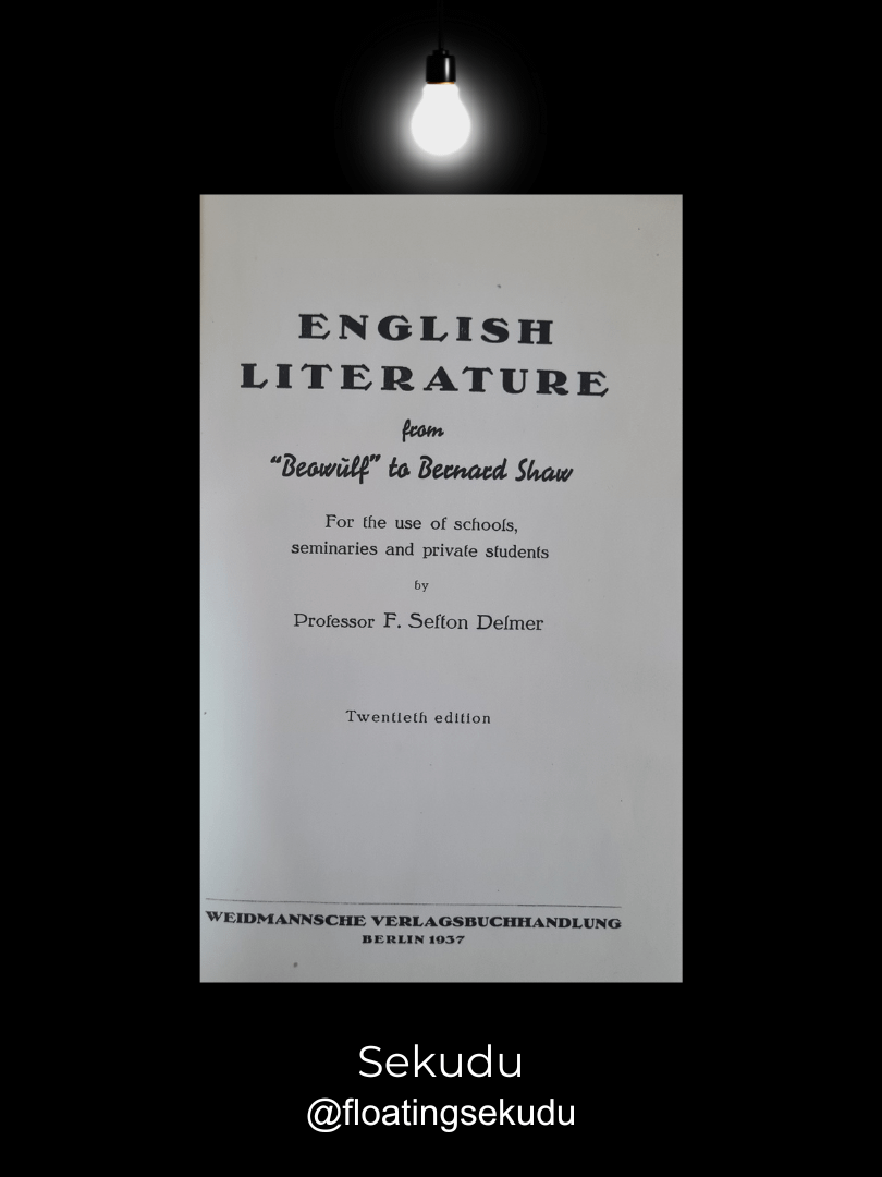 English Literature from ""Beowulf" to Bernard Shaw [1937] product image (2)