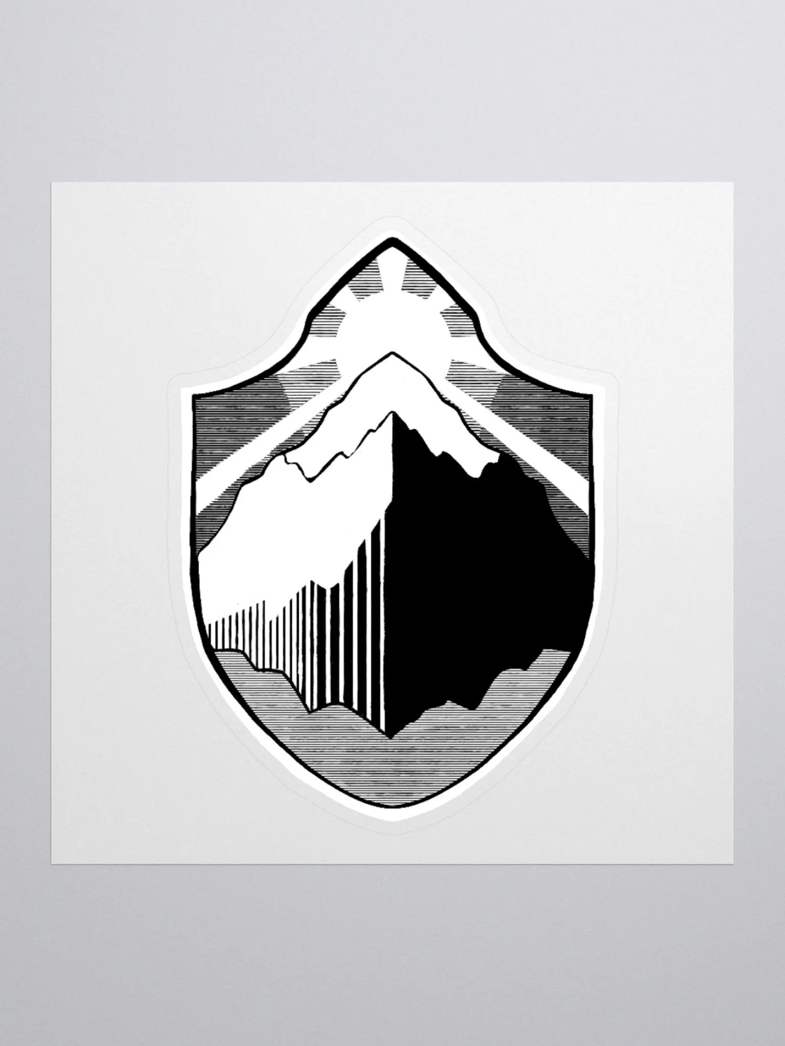 Orc Sworn Black & White Symbol Sticker product image (1)