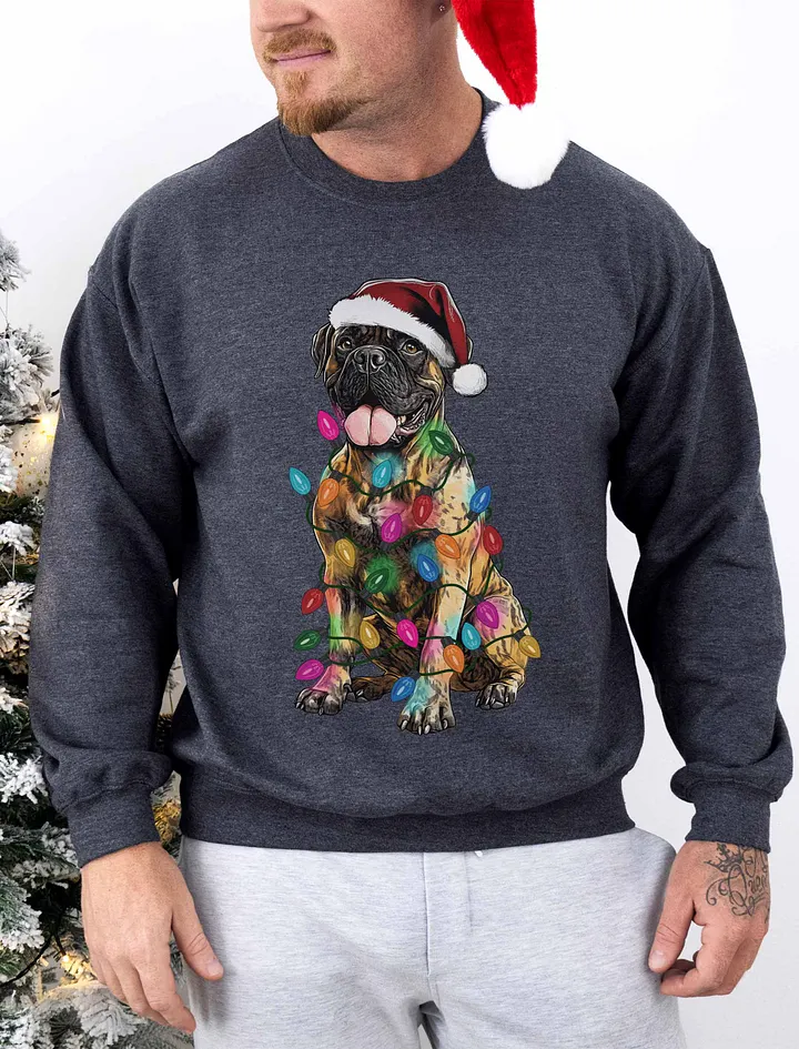 Funny Bullmastiff(Brindle) Christmas Sweatshirt product image (1)