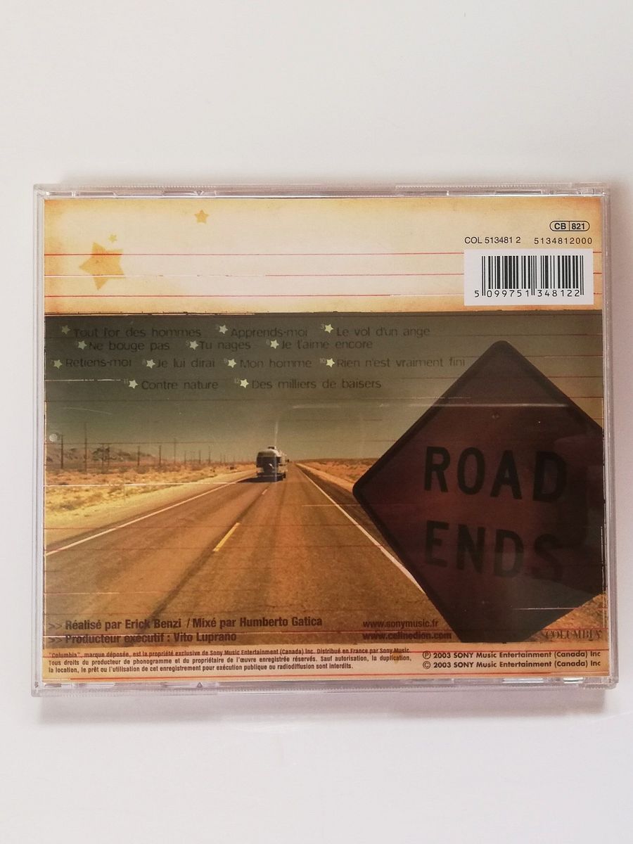 Celine Dion CD ‎– 1 Fille & 4 Types, Chanson Style French Songs, 12 Pop Ballads product image (5)