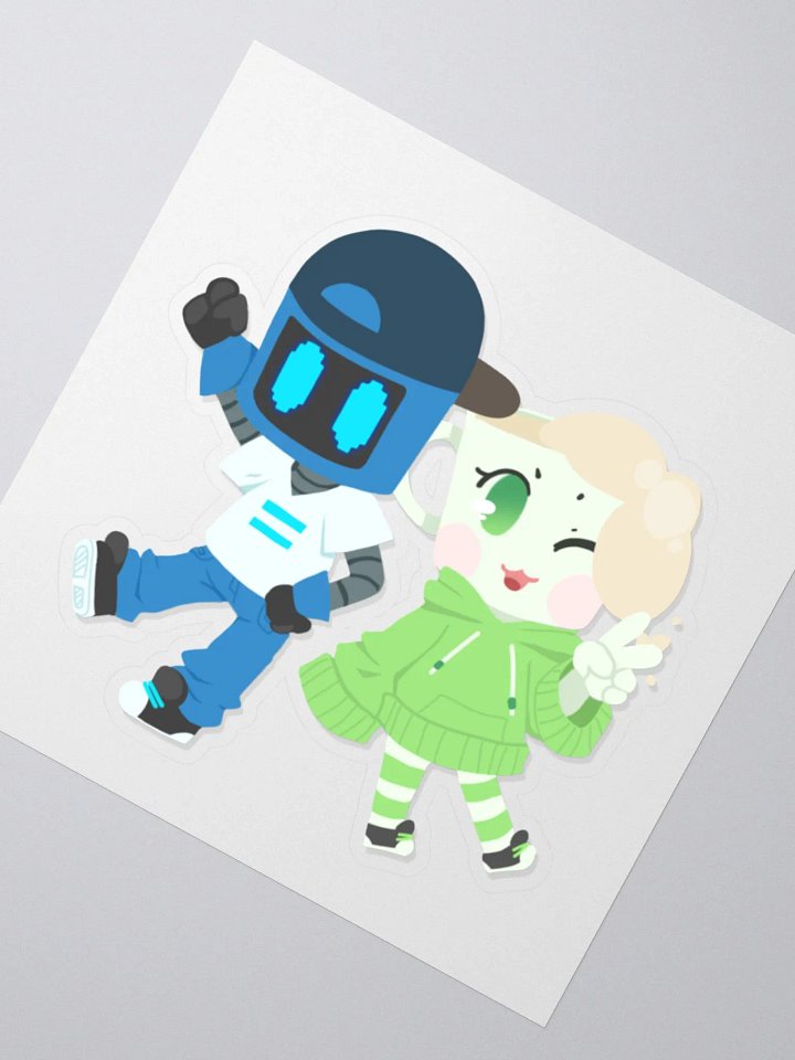 Chibi Don and Meg Victory Sticker product image (2)