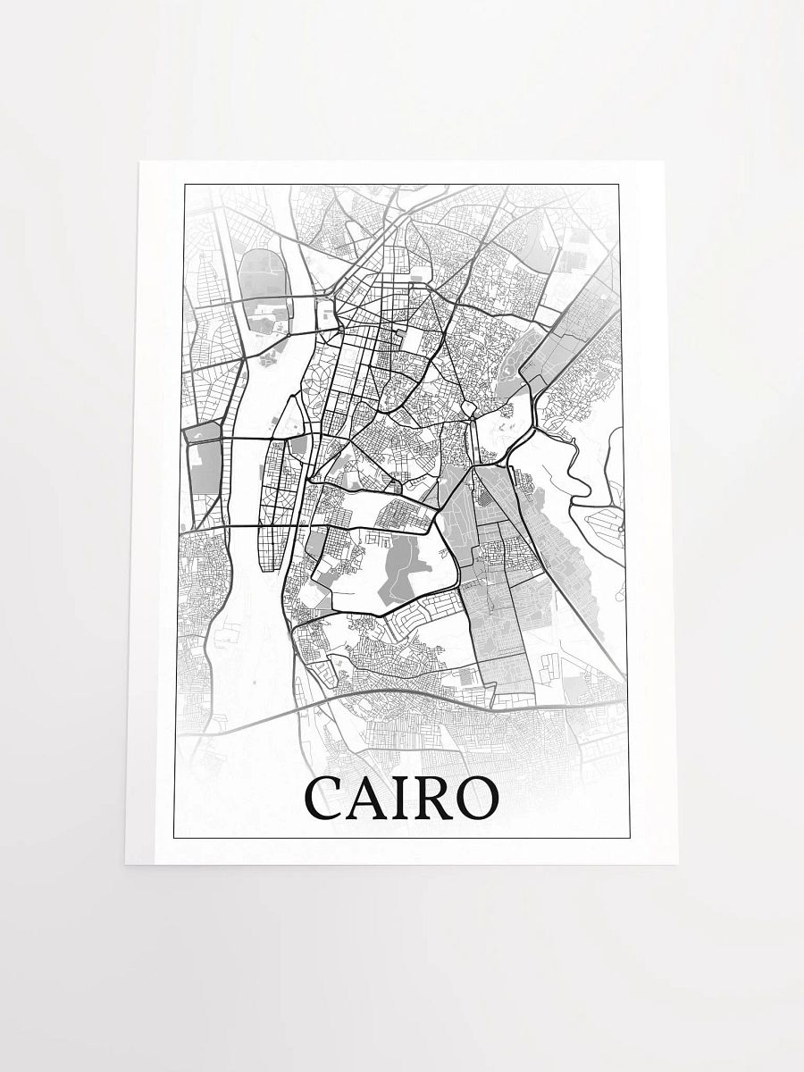 Cairo, Egypt, city map print product image (16)