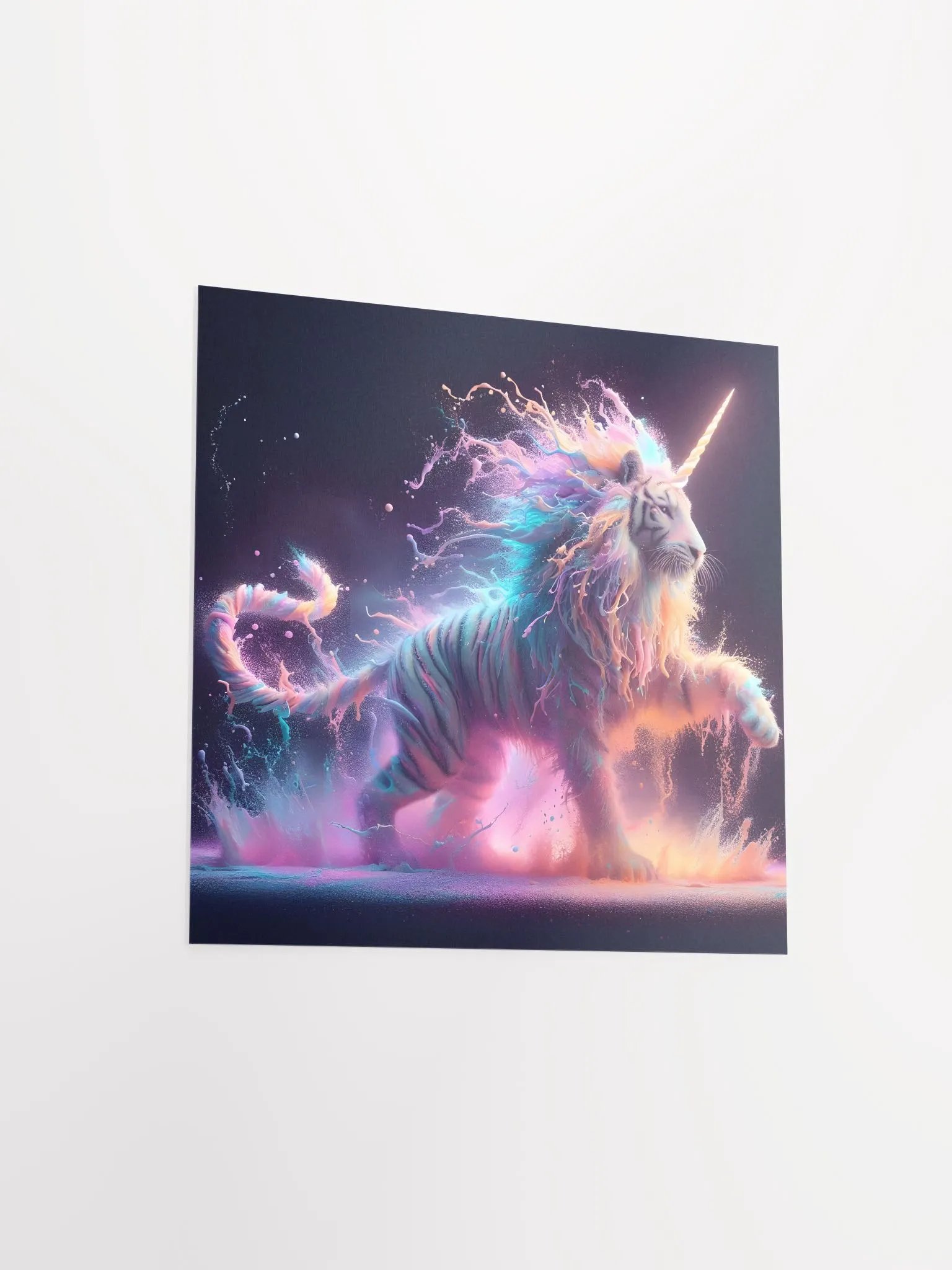 Mythical Tigercorn Neon Poster product image (9)