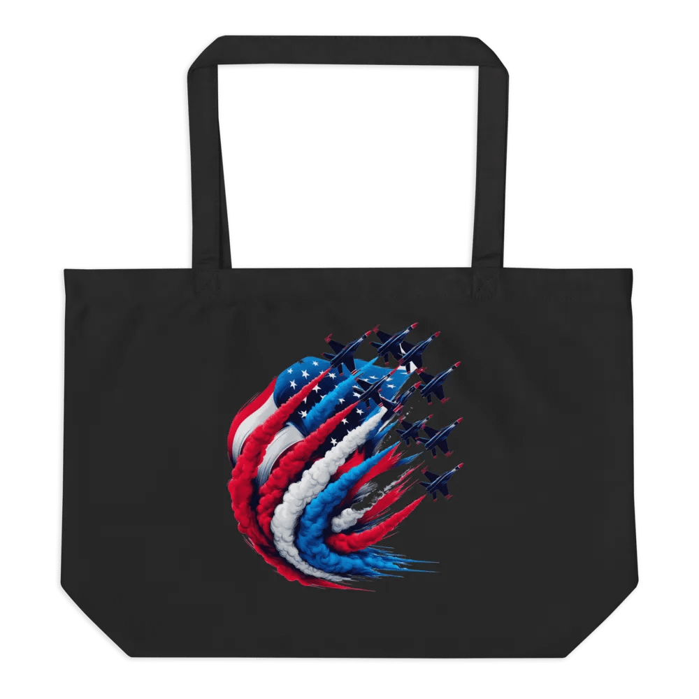 Patriotic Swirl Organic Tote product image (11)