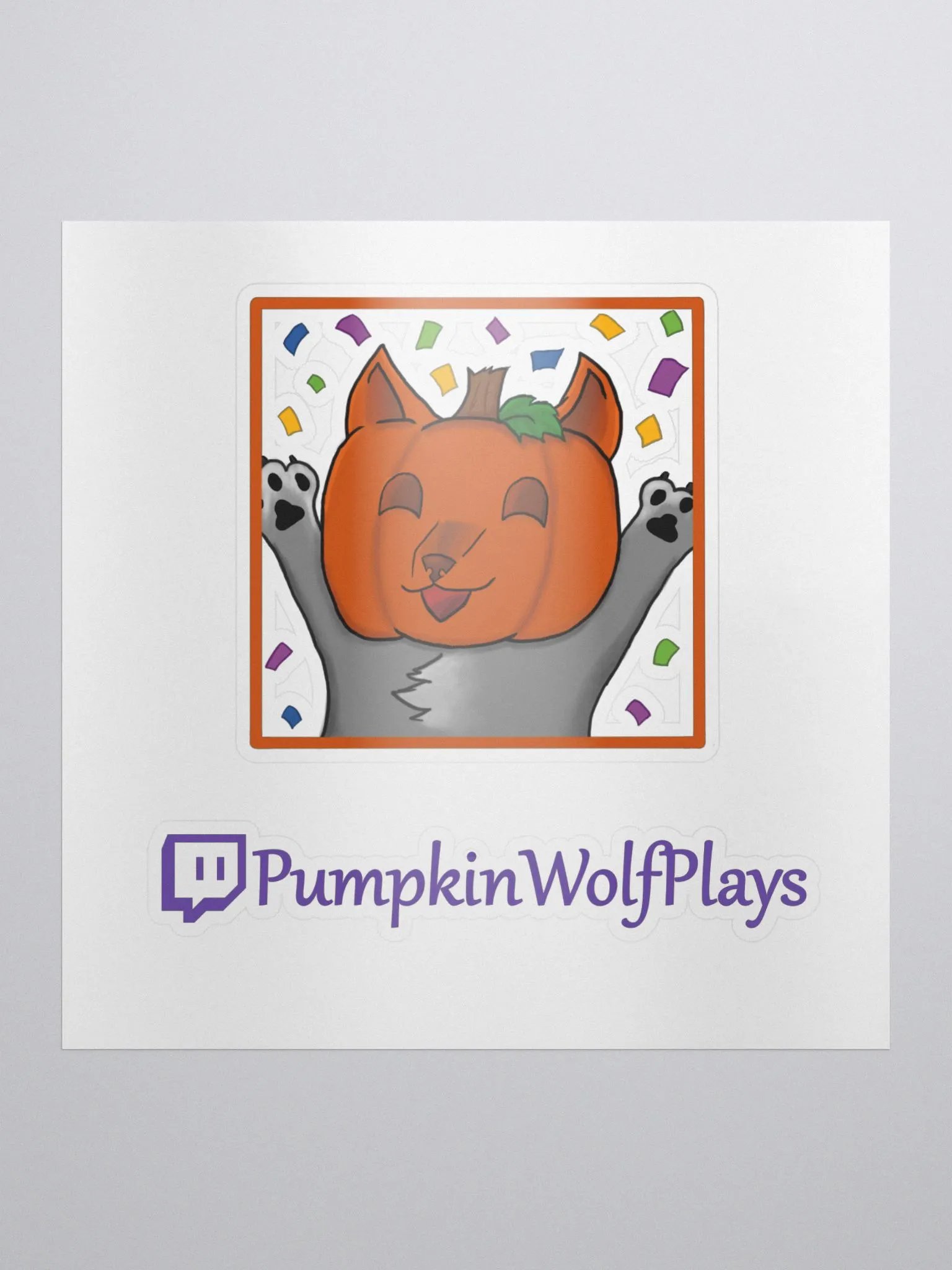 PumpkinWolfPlays Cheer Sticker product image (1)
