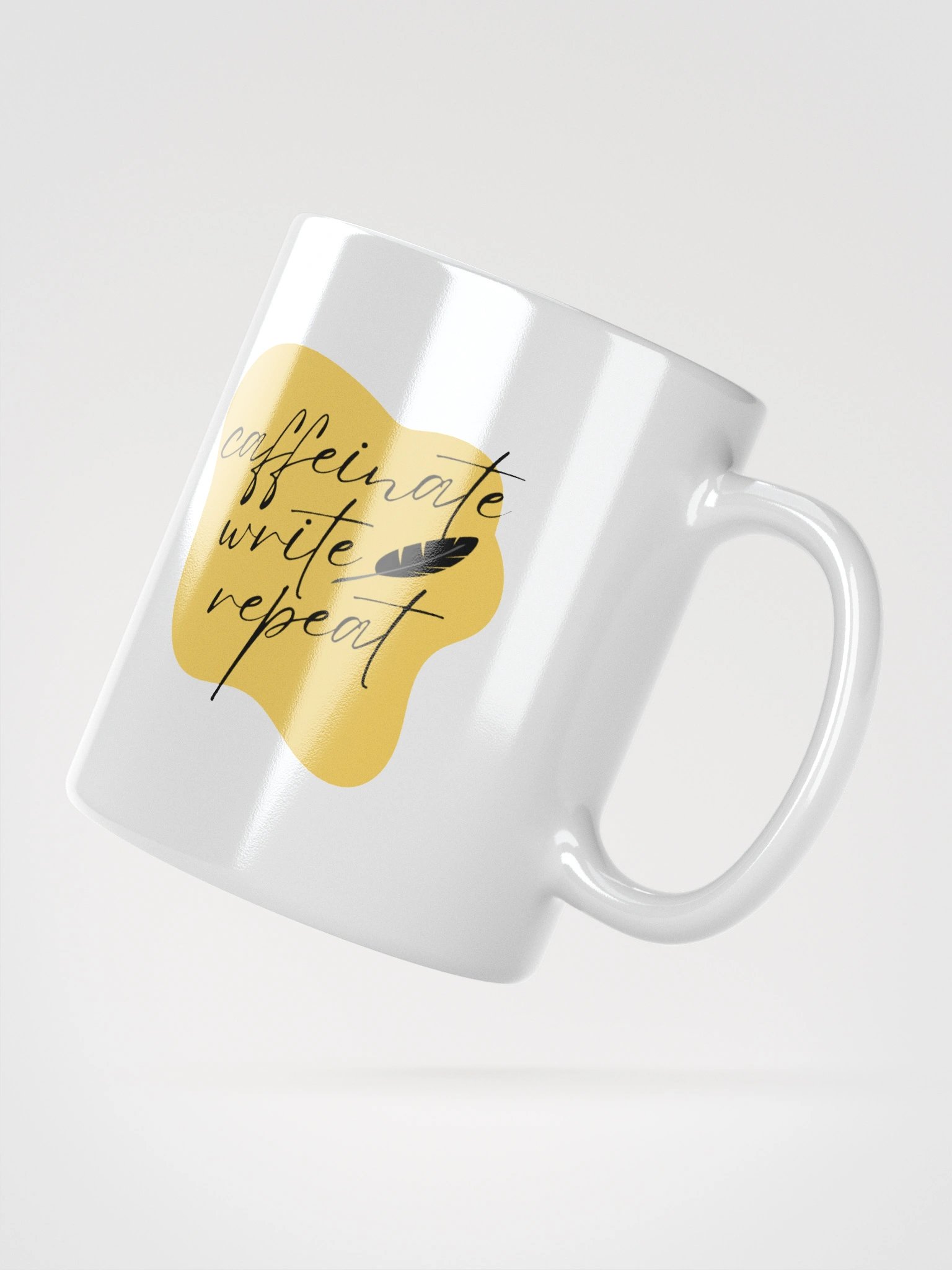 Caffeinate, Write, Repeat Mug product image (3)