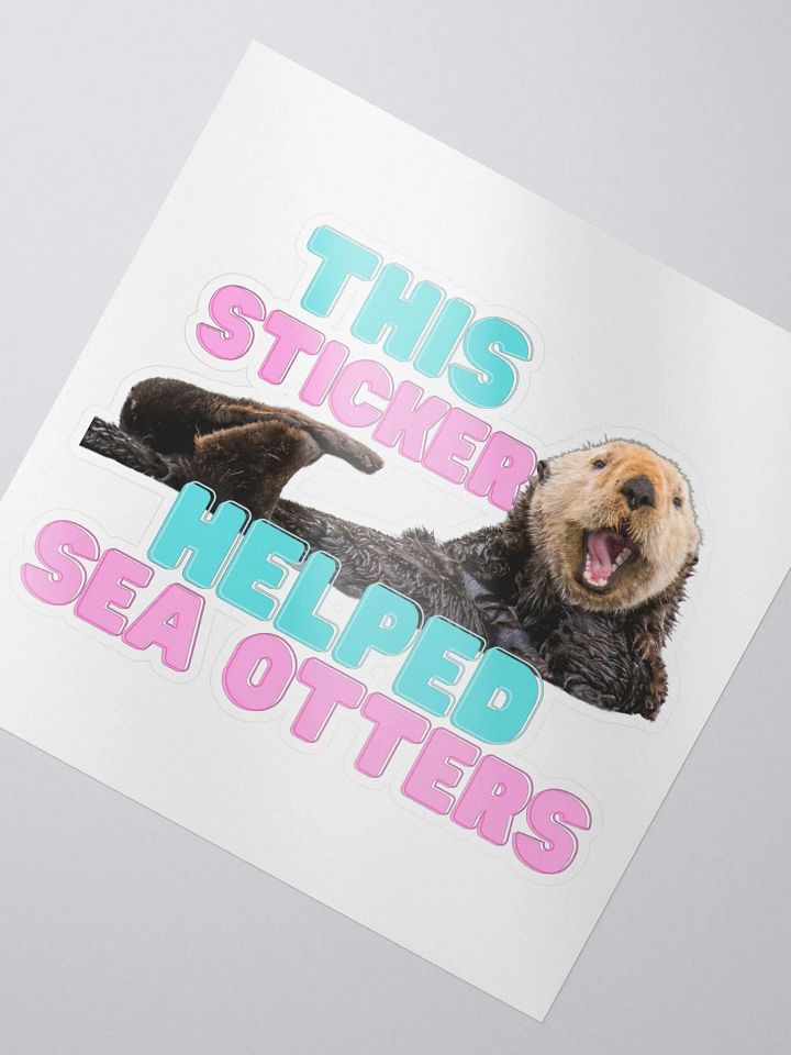 SEA OTTER STICKER product image (2)
