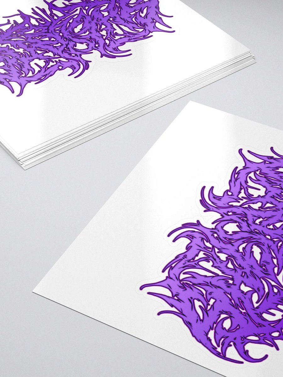 shelBOO Metal Logo Sticker - Purple product image (5)