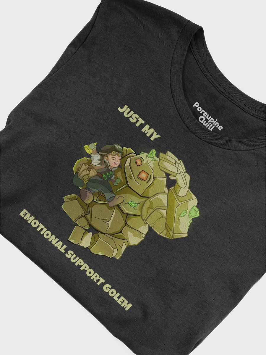 Emotional Support Golem & Alchemist unisex short sleeve T-shirt for RPG players and pet lovers product image (5)