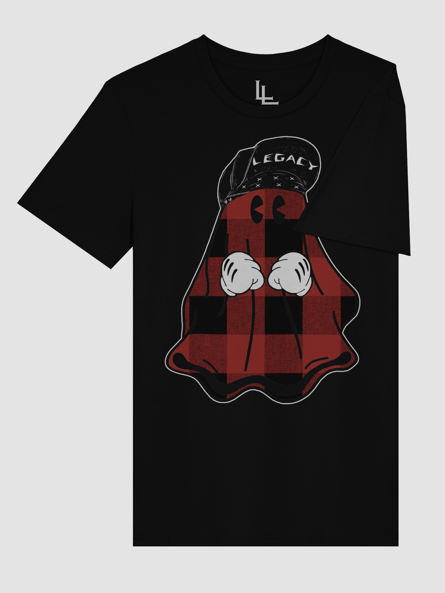 Buffalo Plaid Spector Spooks Tee | Black product image (4)