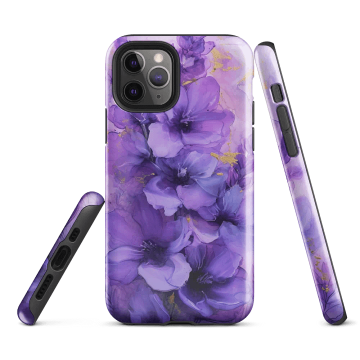 Abstract Lavender Flowers iPhone® Tough Case product image (2)