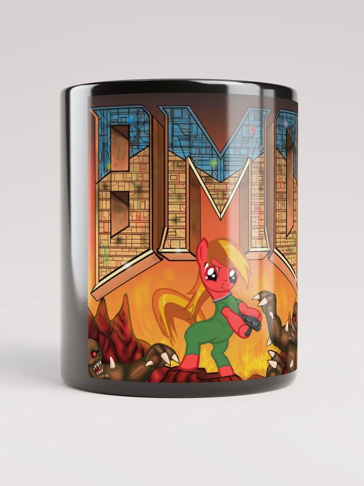 "Doomed" BMD Logo - Black Glossy Mug product image (2)