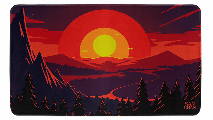 Sunset Landscape Desk Mat product image (1)