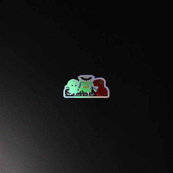 Fright Night Holo Sticker - Green Logo product image (4)