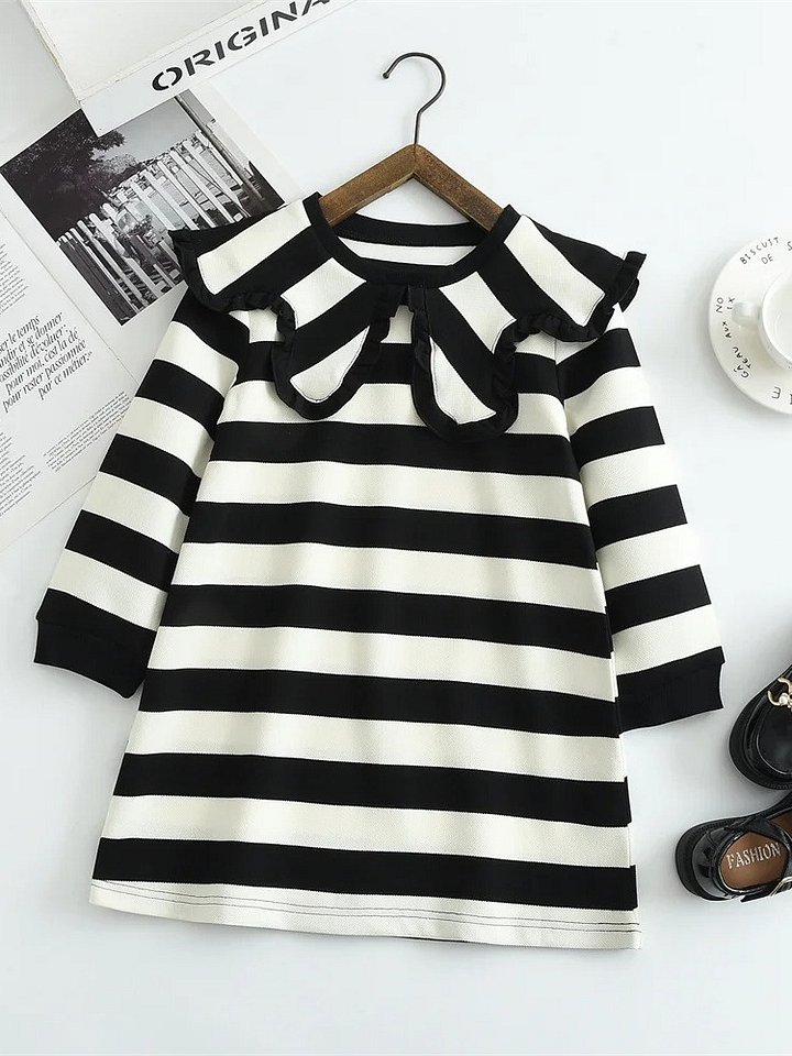 Midnight Ruffle Sailor Stripe Dress" product image (2)