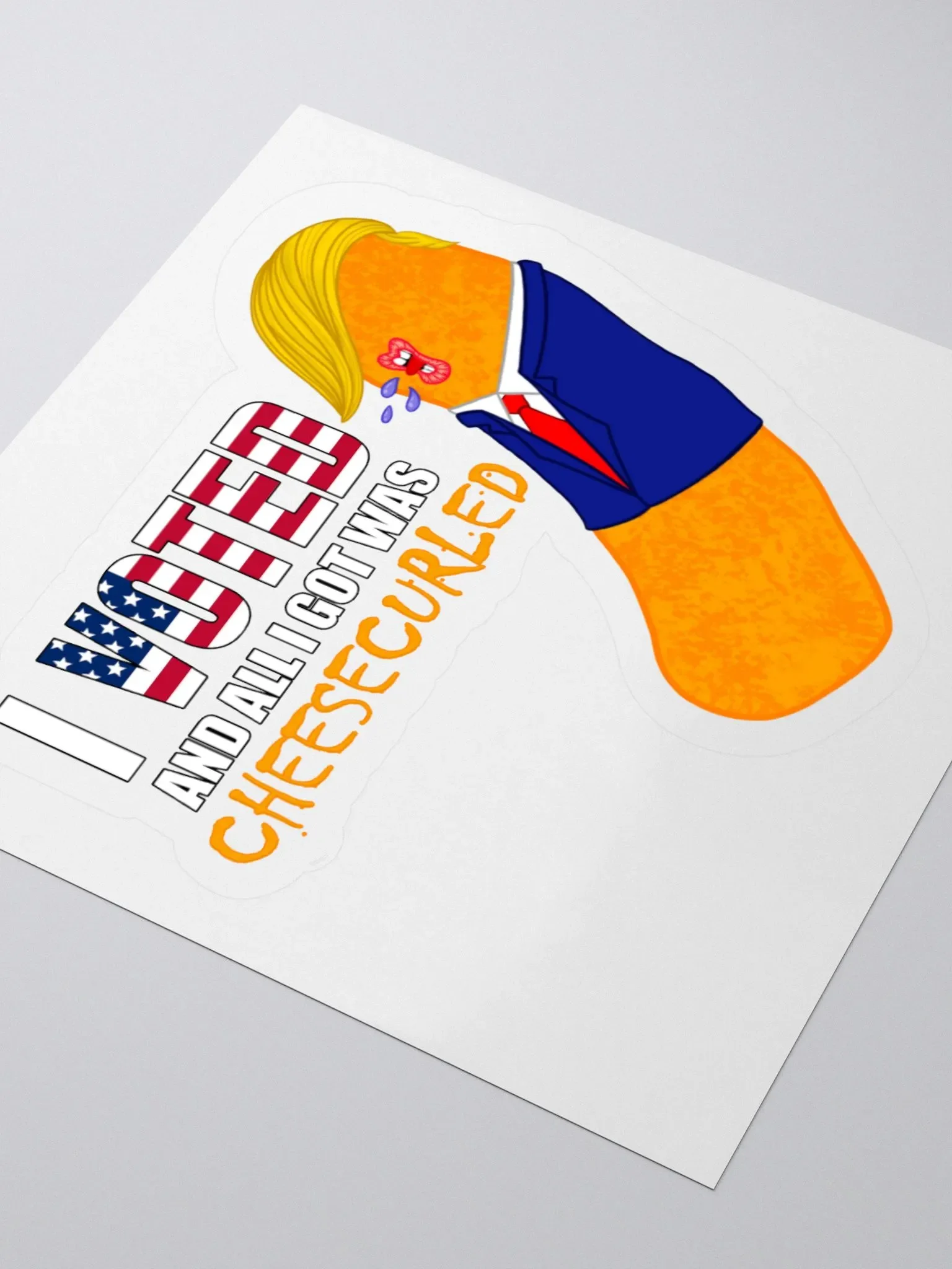 Cheesecurled (Patriotic Edition) Sticker product image (4)