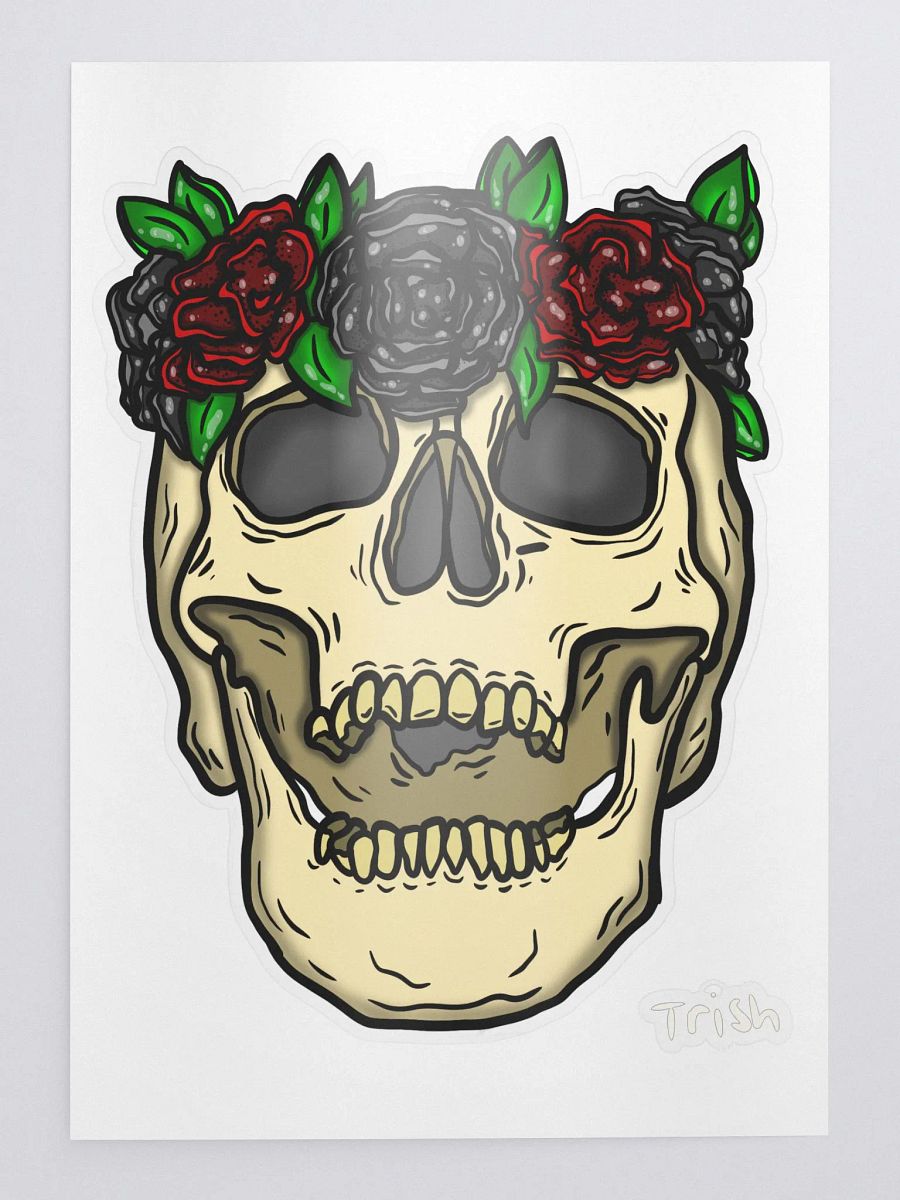 Flower Skull Sticker product image (1)