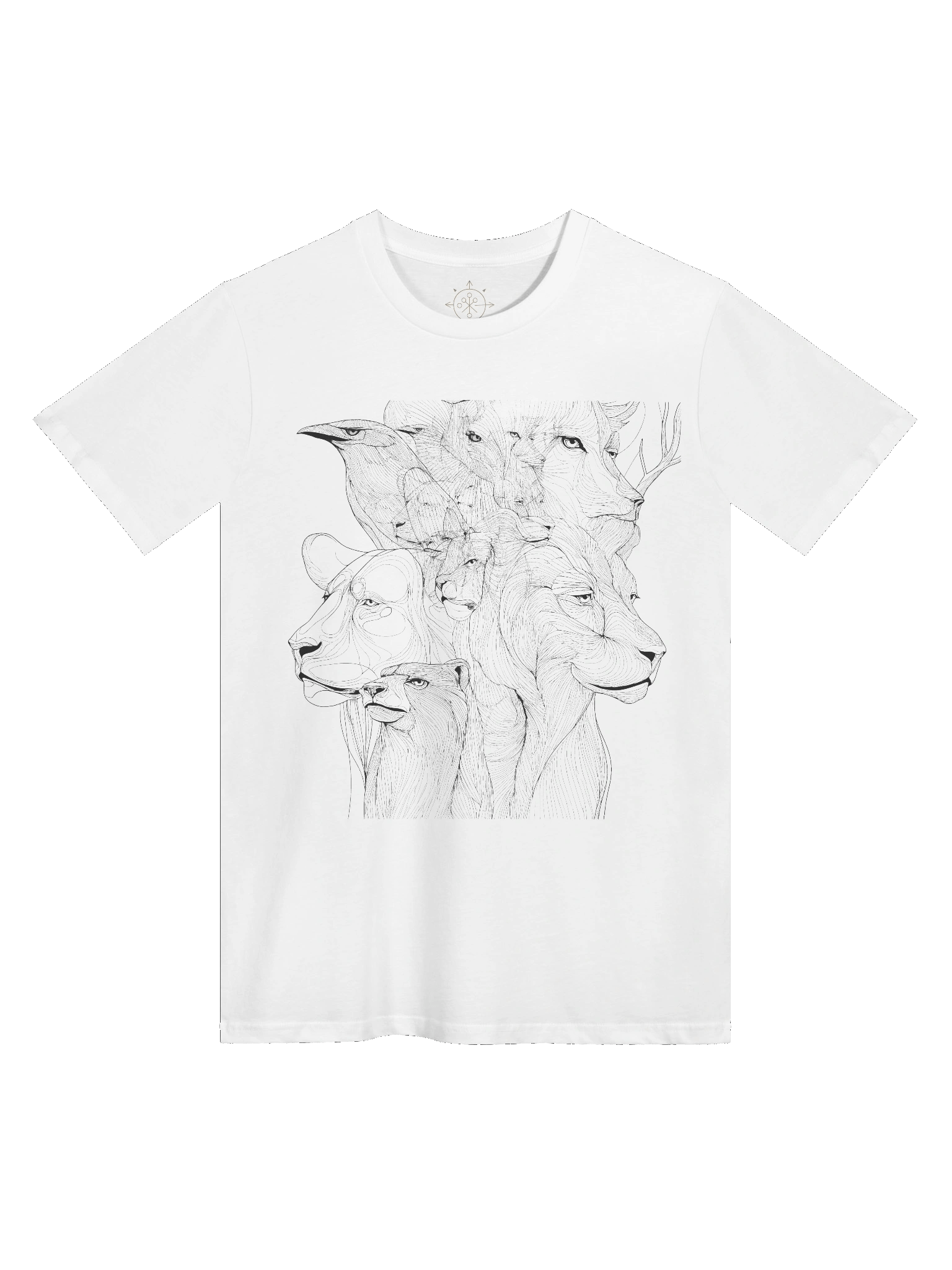 Spirit of the Wild – Animal Line Art Tee product image (1)