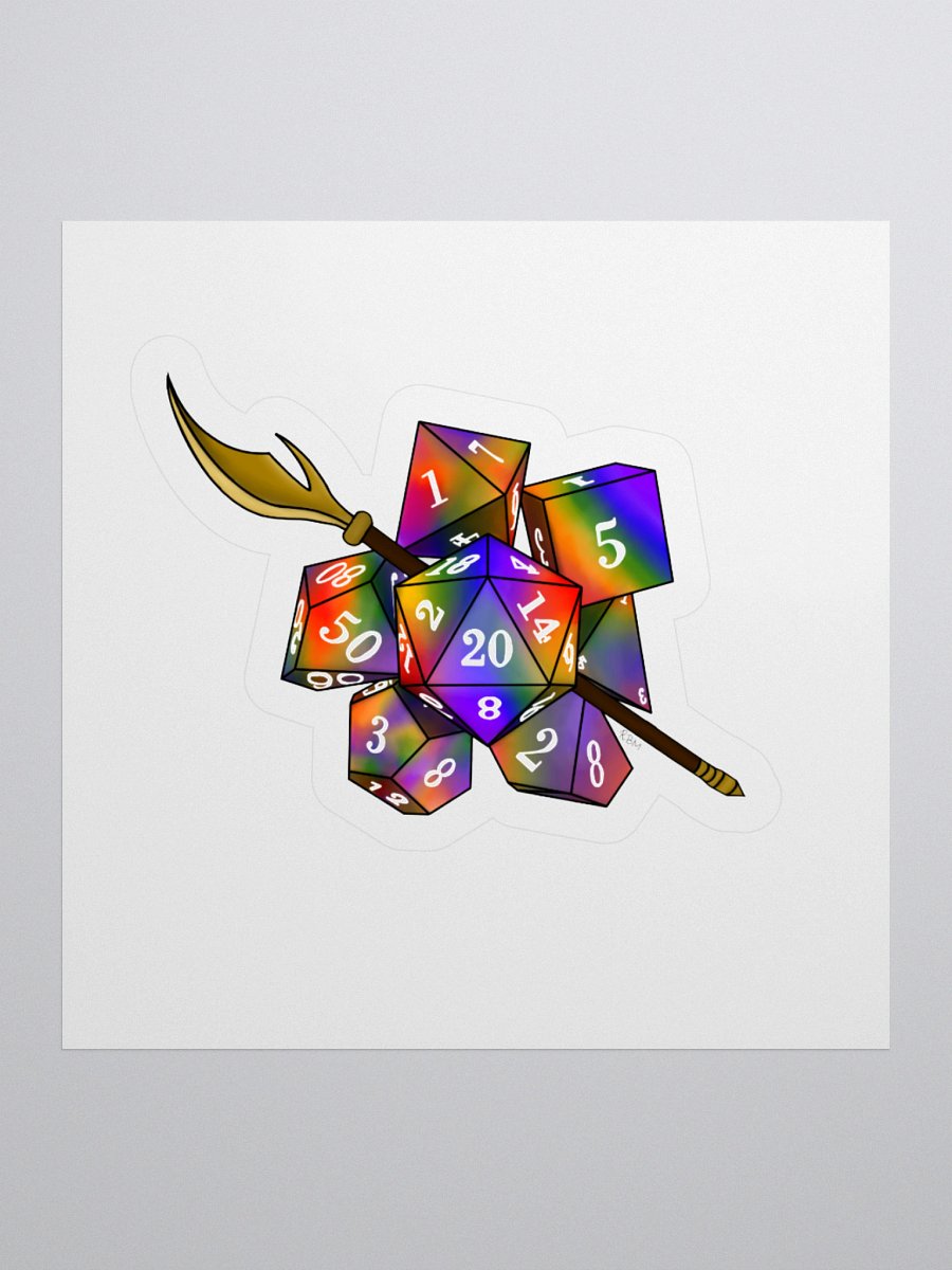 Rainbow Pride Dice Design product image (1)